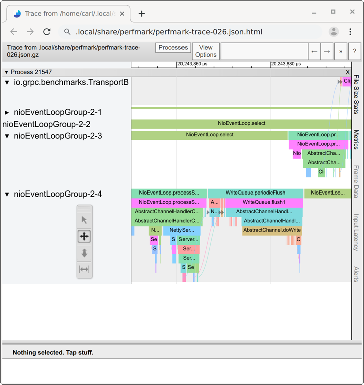 PerfMark Trace View